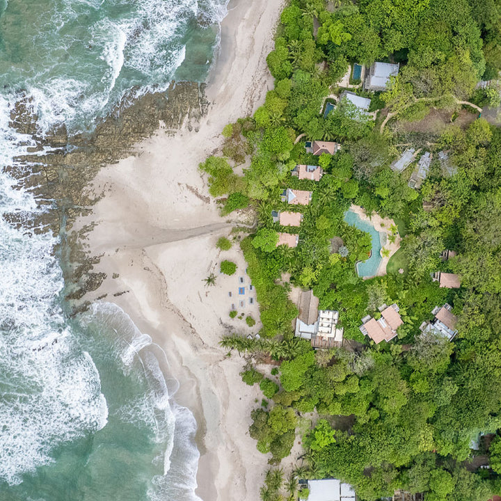 Aerial view of the Nantipa hotel, Santa Teresa